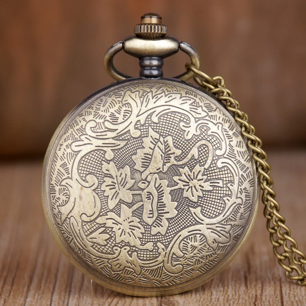 To My Son Lion Bronze Pocket Watch